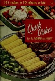 Obálka knihy Quick dishes for the woman in a hurry