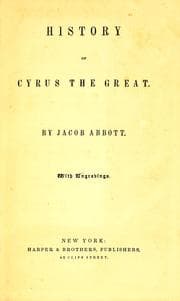 Obálka knihy History of Cyrus the Great