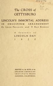 Obálka knihy The Gettysburg Address