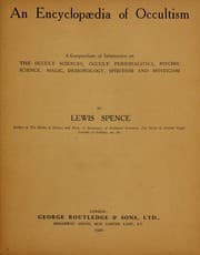 Obálka knihy An encyclopædia of occultism