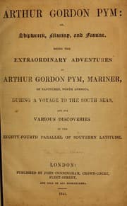 Obálka knihy The Narrative of Arthur Gordon Pym