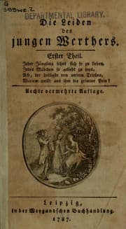 Obálka knihy Die Leiden des jungen Werthers
