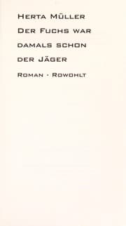 Obálka knihy Der Fuchs war damals schon der Jäger