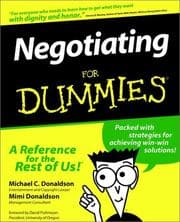 Obálka knihy Negotiating for dummies