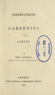 Obálka knihy Instructions in gardening for ladies