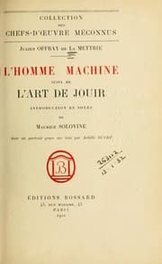 Obálka knihy L'homme machine