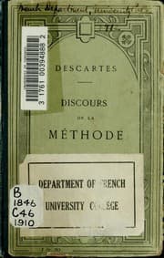 Obálka knihy Discours de la méthode