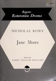 Obálka knihy The Tragedy of Jane Shore