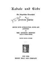 Obálka knihy Kabale und Liebe
