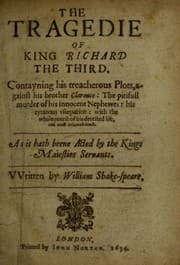 Obálka knihy Richard III