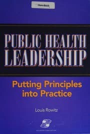 Obálka knihy Public health leadership