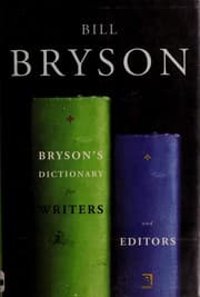 Obálka knihy Bryson's dictionary for writers and editors