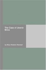 Obálka knihy The Case of Jennie Brice