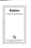 Obálka knihy Richelieu