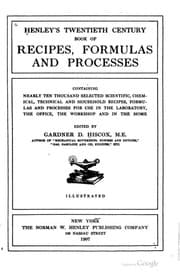 Obálka knihy Henley's twentieth century formulas, recipes and processes